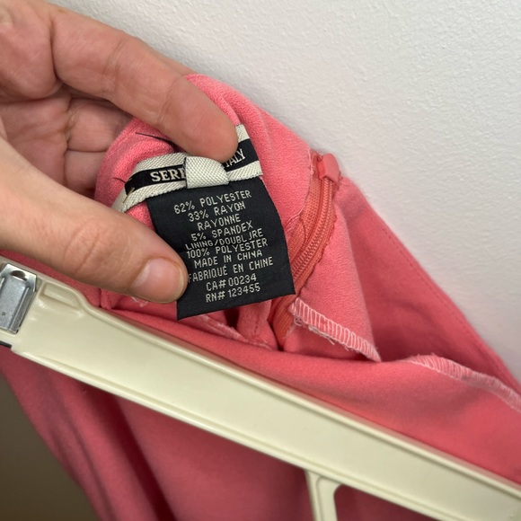 Pink Pencil Skirt with Slit in Back - Picture 5 of 5